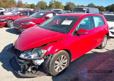 2016 Volkswagen Golf Tsi S 4-Door из США, поврежденный, VIN 3VW217AU1GM019547